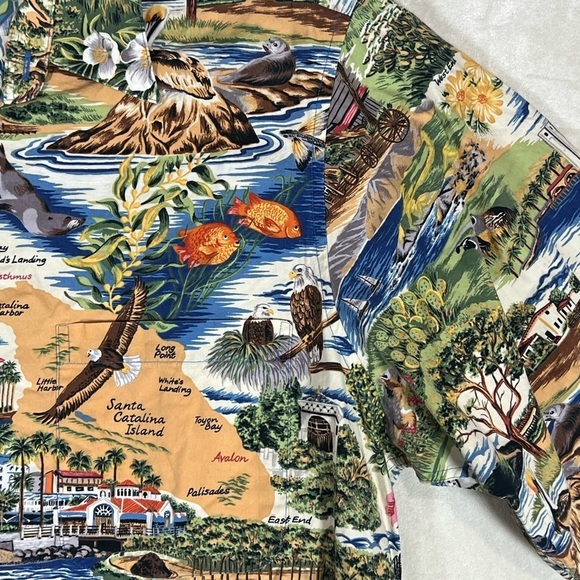 Reyn Spooner Large Classic Short Sleeve Button Front Hawaii Shirt Tiki Bowling - Picture 8 of 11